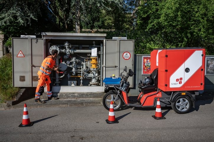 Fribourg: Les contrôleurs du gaz roulent léger